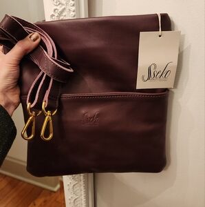 NWT Sseko Foldover crossbody clutch